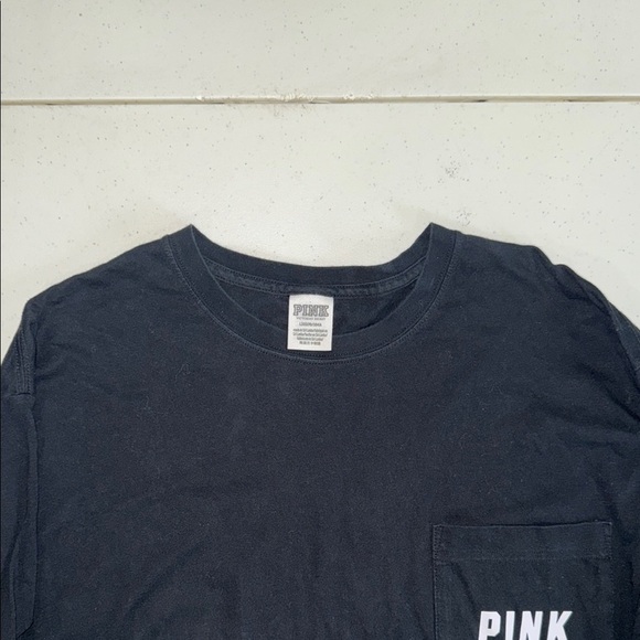 Black Long Sleeve Shirt with Colorful PINK Logo - Picture 5 of 7